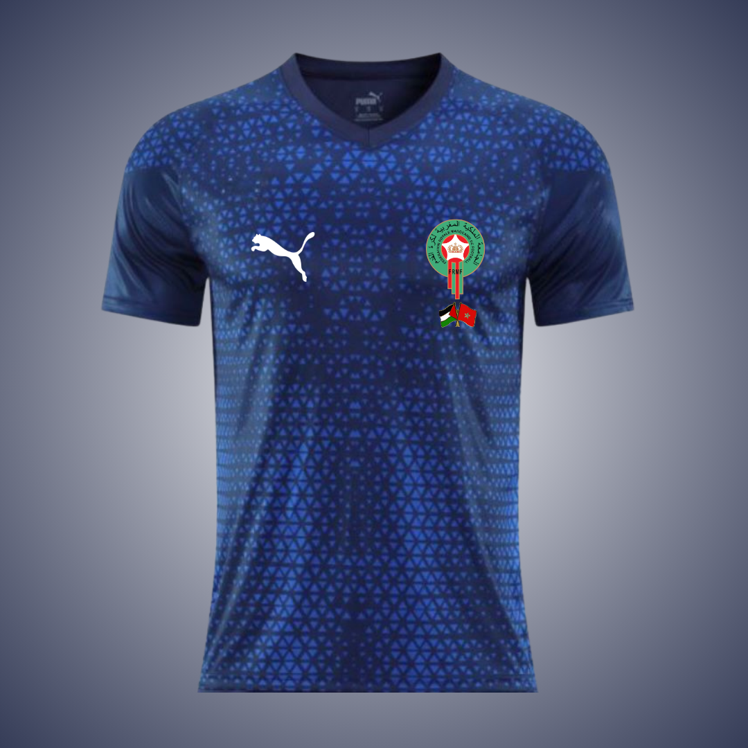 Maroc Palestine Bleu Marine