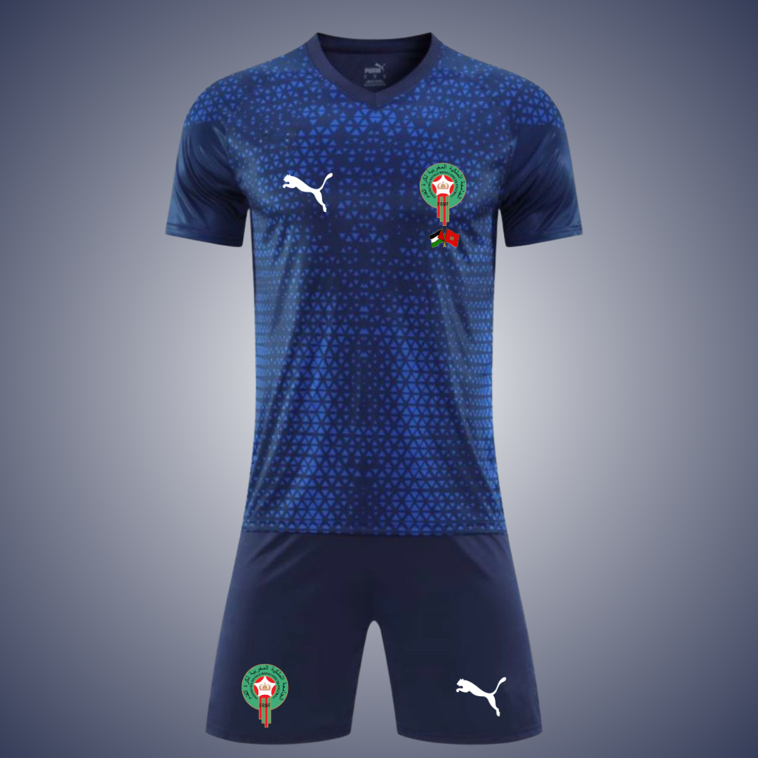Maroc Palestine Bleu Marine